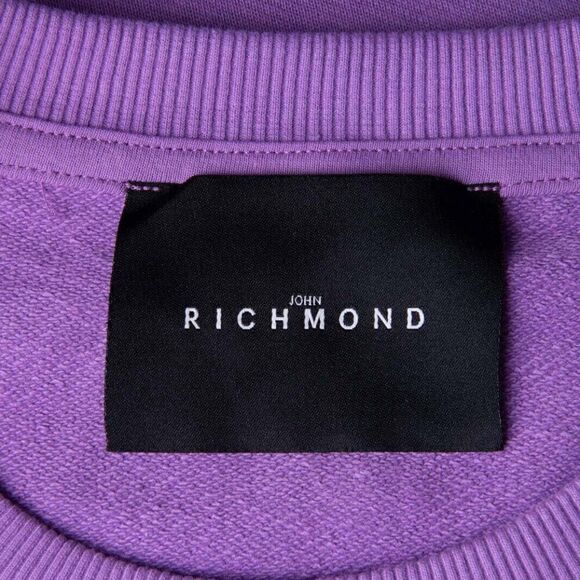 JOHN RICHMOND Mens Pullover Sweatshirt Size M 'IT'S ONLY ROCK 'N' ROLL' Logo - Picture 6 of 6